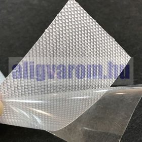   Színtelen vízálló csúszásmentesítő műanyag bordás szalag 50 mm áttetsző, beltéri kivitel, méterenkénti ár