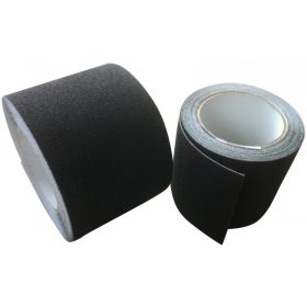  Csúszásgátló csúszásmentesítő szalag 100 mm széles fekete öntapadós vízálló, időjárás álló ragasztós csík öntapadó. Méterenkénti ár