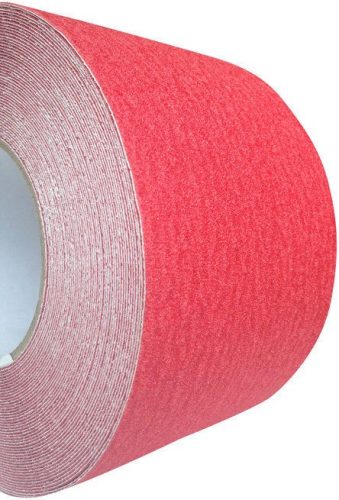 Csúszásgátló kültéri szalag 100 mm piros öntapadós vízálló kültéri