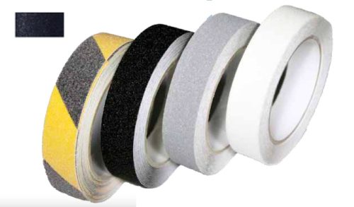 Csúszásgátló csúszásmentesítő szalag 25 mm kültére fekete öntapadós