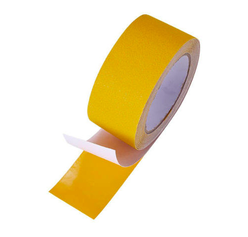 Csúszásgátló csúszásmentesítő szalag 100 mm 10 cm széles sárga öntapadós vízálló, kültéri