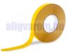 Csúszásgátló csúszásmentesítő szalag 25 mm széles 18,3 m hosszú sárga öntapadós vízálló, időjárás álló ragasztós csík öntapadó