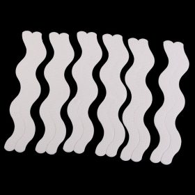   12 db vízálló elcsúszás elleni csík csúszásgátló szalag kádba, zuhanyzóba, lépcsőre. Fehér hullámos forma, öntapadó