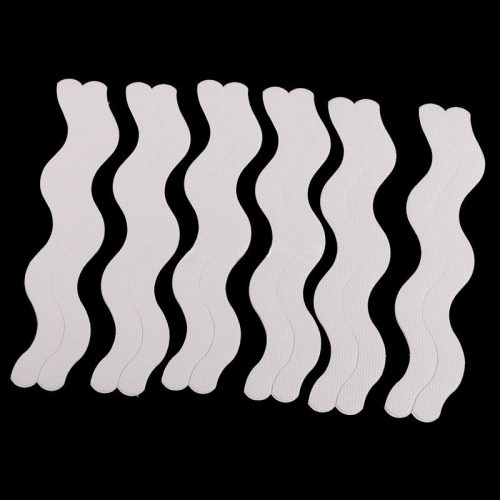 12 db vízálló elcsúszás elleni csík csúszásgátló szalag kádba, zuhanyzóba, lépcsőre. Fehér hullámos forma, öntapadó