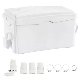   Szennyvízátemelő szivattyú 350W 6000 l/h áramlási sebesség, 7 m szállítómagasság darálós szennyvízszivattyú 3 vízbemenettel