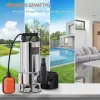 Búvárszivattyú 1300W szennyvízhez és tiszta vízhez 20 000 l/óra, automata úszókapcsolóval