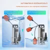 Búvárszivattyú 1300W szennyvízhez és tiszta vízhez 20 000 l/óra, automata úszókapcsolóval