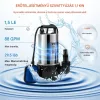 Búvárszivattyú 1100W szennyvízszivattyú 230V kerti szivattyú 20 000 l/óra áramlási sebesség