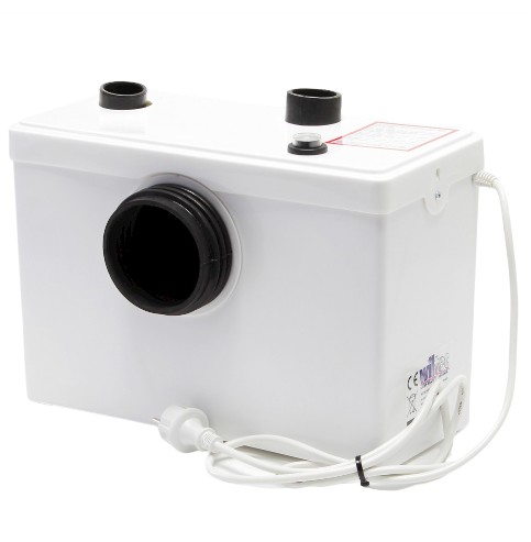 Darálós WC szennyvíz szivattyú 600W 5,5 méter emelés WT600 2 helyen beköthető zagyszivattyú átemelő pumpa 