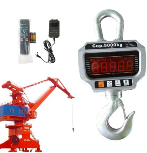 Darumérleg, függeszthető mérleg 5000 kg teherbírás 2 kg-os lépték távirányítóval