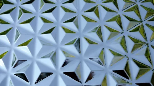 3D design lemez PYRAMID típus különböző anyagokból kivitelezéssel és méretekben akár 8 m²-ig