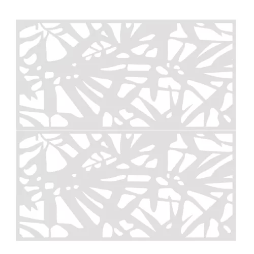Dekor lemez térelválasztó panel 1000x1000x0,6 mm bambusz mintás, rozsdamentes acél lemez dekorpanel