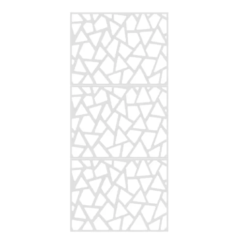 Dekor lemez inox térelválasztó panel 2000x900x1 mm Mozaik mintás rozsdamentes acél lemez 