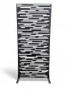 Dekor lemez fekete térelválasztó panel 2000x900x1 mm Nautic mintás acél lemez 