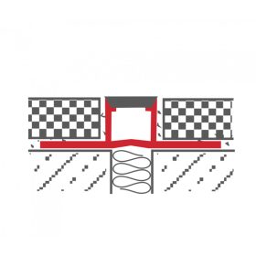 Dilatációs burkolatváltó profil 8-10-12-15 mm magas 9 mm széles bézs vagy szürke PVC