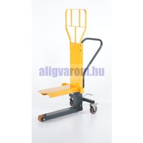   Display állvány mozgató hidraulikus emelő, bemutató polc mozgató hidraulikus kézikocsi 250 kg teherbíkézikocsi 250 kg teherbírás. Raklapemelő 600x400-as kis raklaphoz