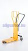 Display emelő, bemutató állvány mozgató hidraulikus kézikocsi 250 kg teherbírás, mechanikus emelés R