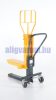 Display állvány mozgató hidraulikus emelő, bemutató polc mozgató hidraulikus kézikocsi 250 kg teherbíkézikocsi 250 kg teherbírás. Raklapemelő 600x400-as kis raklaphoz
