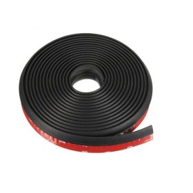   Gépkocsi ajtószigetelés D 10x8mm 4 m utólagos szigetelés idős autókra és más ajtóra fekete tömítőszalag