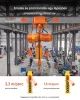 2 tonnás elektromos láncos emelő – 6,1 m emelési magassággal, vezetékes és vezeték nélküli távirányítóval