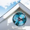 Tetőtéri elszívó ventilátor 1300 CFM légszállítással – állítható termosztát, 380 x 200 mm, acélházas kialakítás, automata működés, 185 m² lefedettség