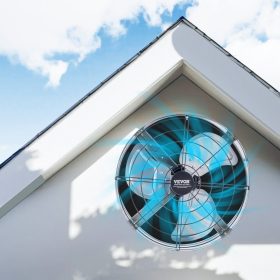   Tetőtéri elszívó ventilátor 1300 CFM légszállítással – állítható termosztát, 380 x 200 mm, acélházas kialakítás, automata működés, 185 m² lefedettség