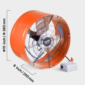   Nagy teljesítményű padlástéri elszívó ventilátor 1650 CFM légszállítással – automatikus termosztáttal