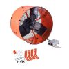 Ipari teljesítményű tetőtéri elszívó ventilátor 2940 CFM légszállítással – állítható termosztáttal, 420 x 275 mm-es méretben, korrózióálló acélház,