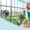 Ipari fali elszívó ventilátor 994 CFM légszállítással – 356 mm átmérő, teljesen fémből, 50 W-os AC motorral, automatikus zárószeleppel és alacsony zajszinttel