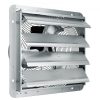 Ipari fali elszívó ventilátor 1506 CFM légszállítással – 409 mm átmérő, teljesen fémből, 105 W-os AC motorral, automata lamellazárással