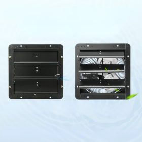   Fali elszívó ventilátor távirányítóval – 254 mm átmérő, 843 CFM légszállítás, energiatakarékos, fekete fémházas kivitel