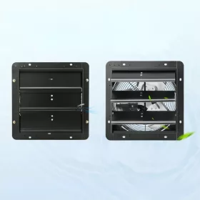 Fali elszívó ventilátor távirányítóval – 904 CFM teljesítmény, 305 mm lapátátmérő, energiatakarékos EC motor, fémházas kivitel, automatikus lamellazárás