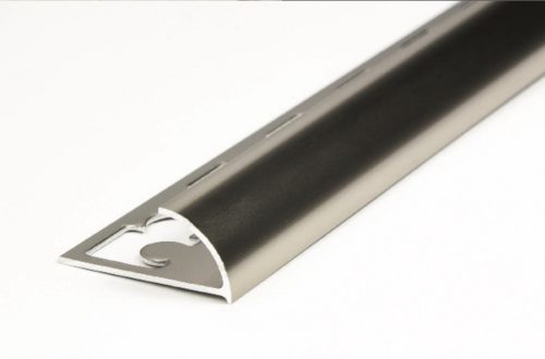 AV 12 mm Domború titan polírozott alumínium csempe élvédő csempeszegély negyed köríves 12x2700 mm 