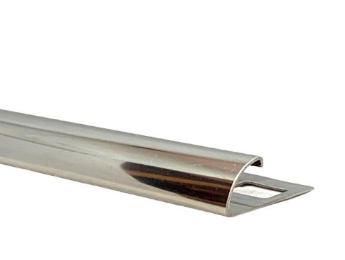 OX 10 mm Domború íves csempe élvédő rozsdamentes inox saválló acél 10x2500 mm