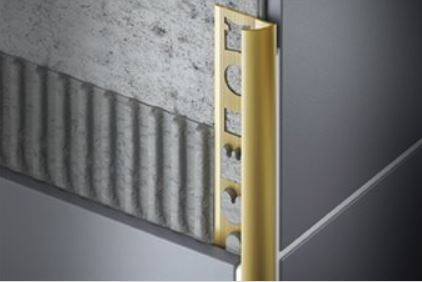 OX 10 mm Domború valódi réz íves csempe élvédő csempeszegély 10x2500