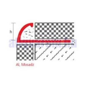 Negyed köríves valódi réz csempe élvédő, válaszható körívű méretben 8 mm 10 mm 12,5 mm
