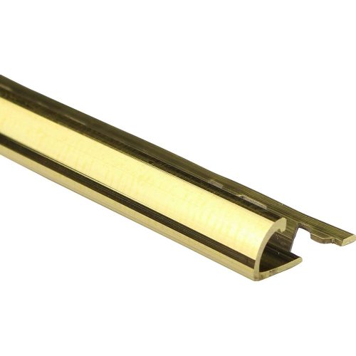 AV 8 mm Domború arany polírozott alumínium csempe élvédő csempeszegély negyed köríves 8x2700 mm