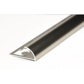   AV 8 mm Domború titan polírozott alumínium csempe élvédő csempeszegély negyed köríves 8x2700 mm 