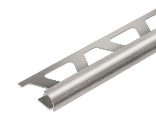 OX 10 mm Domború íves csempe élvédő selyemfényű alumínium inox hatású csempeszegély 10x2500