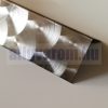 MS Rozsdamentes ipari gasztro élvédő saválló csiszolt mintás 30x30x2000 mm nagykonyhai inox sarokléc profil