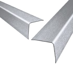   MS Rozsdamentes ipari gasztro élvédő saválló szálcsiszolt mintás 20x20x2300 mm nagykonyhai sarokléc profil