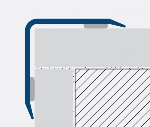 AV Rozsdamentes élvédő inox sarokléc polírozott öntapadós 25x25x2500 mm saválló saroktakaró sarokvédő L profil