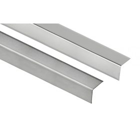   AV Rozsdamentes élvédő inox sarokléc selyemfényű sarokprofil 40x40x2500 mm saválló saroktakaró sarokvédő L profil