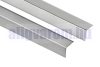 AV Rozsdamentes élvédő inox sarokléc selyemfényű öntapadós 40x40x2500 mm saválló saroktakaró sarokvédő L profil