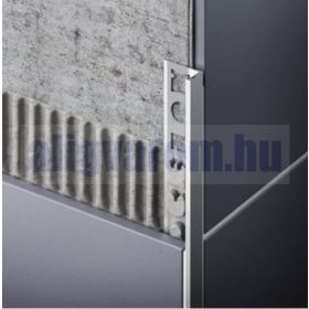   OX 10 mm L alakú alumínium csempeszegély szálcsiszolt bronz színű élvédő 10x2500 mm-es profil