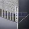 OX 10 mm L alakú alumínium csempeszegély fényes fehér színű élvédő 10x2500 mm-es profil