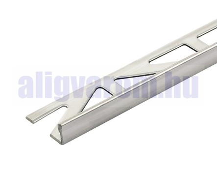 OX 12 mm L alakú alumínium csempeszegély natúr alu élvédő 12x2500 mm-es profil