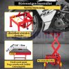 Emelőasztal 136 kg teherbírású hidraulikus emelő platform rögzítő hevederekkel, motorkerékpár ollós emelő, motoremelő