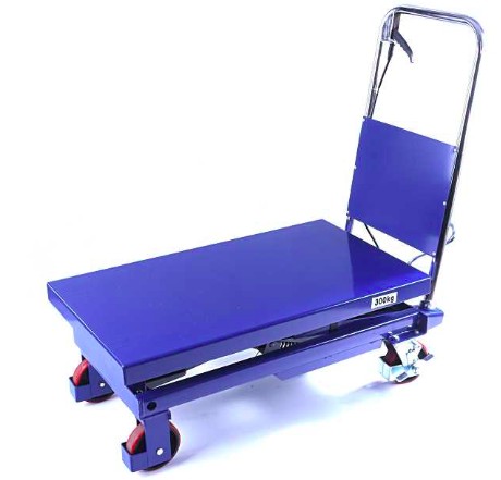Emelőasztal 150 kg ollós emelő Emelési magasság 225–740 mm Kézi szállító és hidraulikus emelő kocsi,
