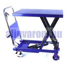Emelőasztal 150 kg ollós emelő Emelési magasság 225–740 mm Kézi szállító és hidraulikus emelő kocsi,